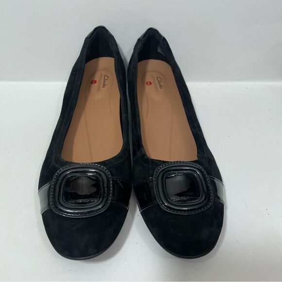 NWT Clark’s Unstructured Un-Blush Cove Suede Flat - Picture 5 of 9